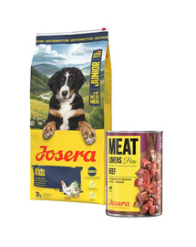 JOSERA Junior Kids 12,5kg dla młodych psów średnich i dużych ras + puszka 800g GRATIS