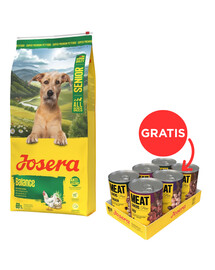 JOSERA Senior Balance 12,5kg dla starszych psów z niską zawartością tłuszczu + JOSERA Meat Lovers Pure Multipack 6x400g mokra karma dla psów GRATIS