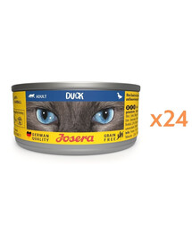JOSERA Adult Duck 24x85g mokra karma dla kotów z kaczką