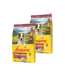 JOSERA Mini Adult Salmon and Chicken 2x10kg bezglutenowa karma z sosem dla psów małych ras