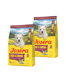 JOSERA Duck and Salmon Junior Mini 2x3kg dla prawidłowego rozwoju szczeniąt małych ras