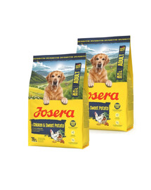JOSERA Chicken with Sweet Potato Adult 2x3kg bezzbożowa karma dla średnich i dużych ras