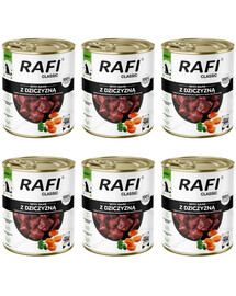 RAFI Classic z dziczyzną 6x800 g mokra karma dla psa