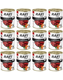 RAFI Classic z wołowiną 12x800 g mokra karma dla psa