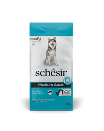 SCHESIR Original Medium Adult Ryby 12 kg sucha karma dla dorosłych średnich ras