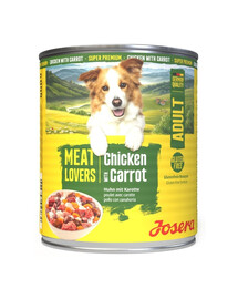 JOSERA Meat Lovers Menu Chicken and Carrot 800 g kurczak i marchewka, mokra karma dla psów