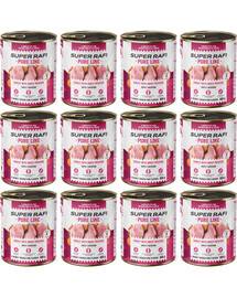 SUPER RAFI Pure Line indyk z batatami 12x800g mokra karma dla psa
