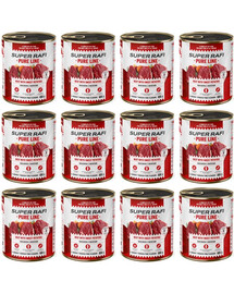 SUPER RAFI Pure Line wołowina z batatami 12x800g mokra karma dla psa