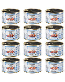 SUPER RAFI Mini Pure Line z jagnięciną i batatami 12x185g mokra karma dla psów małych ras