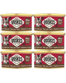 VOSKES Jelly Tuna with Dentex 6x85 g 100% tuńczyk z kielczakiem w galaretce, karma uzupełniająca dla kota