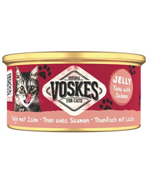 VOSKES Jelly Tuna with Salmon 85 g tuńczyk z łososiem w galaretce, karma uzupełniająca dla kota
