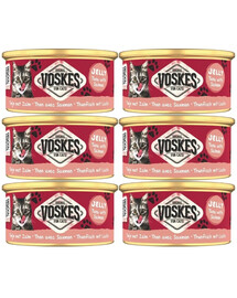 VOSKES Jelly Tuna with Salmon 6x85 g 100% tuńczyk z łososiem w galaretce, karma uzupełniająca dla kota