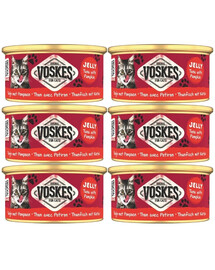 VOSKES Jelly Tuna with Pumpkin 6x85 g 100% tuńczyk z dynią w galaretce, karma uzupełniająca dla kota