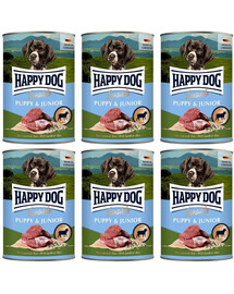 HAPPY DOG Sensible Puppy Junior Jagnięcina i ryż 6x400 g mokra karma dla szczeniąt i młodych psów