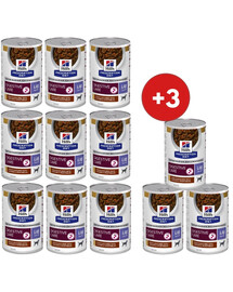 HILL'S Prescription Diet Canine i/d Low Fat Digestive Care Stew z kurczakiem i warzywami 9x354 g + 3 puszki GRATIS!