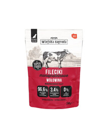 WIEJSKA ZAGRODA Monoproteinowa Fileciki Wołowina 280 g mokra karma dla psa
