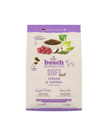 BOSCH HPC Soft Adult 2,5 kg struś i tapioka monobiałkowa karma dla psa