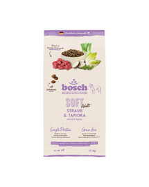 BOSCH HPC Soft Adult 12 kg struś i tapioka monobiałkowa karma dla psa