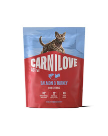 CARNILOVE Active Cat Salmon and Turkey for Kittens 400 g łosoś i indyk, dla kociąt wszystkich ras
