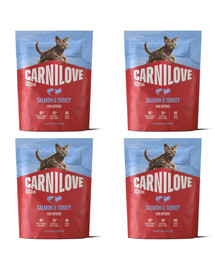 CARNILOVE Active Cat Salmon and Turkey for Kittens 4x400 g łosoś i indyk, dla kociąt wszystkich ras