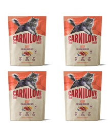 CARNILOVE True Fresh Cat Beef Adult Large 4x400 g wołowina, dla kotów dużych ras
