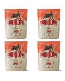 CARNILOVE True Fresh Cat Beef Kittens 4x400 g wołowina, dla kociąt wszystkich ras