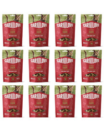 CARNILOVE Crunchy Snack Cat Salmon 12x50 g z łososiem i kocimiętką, chrupiący przysmak dla kotów