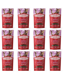 CARNILOVE Soft Snack Cat Buffalo 12x50 g z bawołem i jagodami, miękkie przysmaki dla kotów