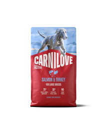 CARNILOVE Active Dog Salmon & Turkey Adult Large Breeds 4 kg łosoś i indyk, dla dorosłych psów dużych ras