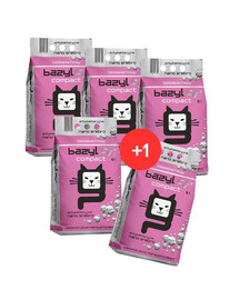 BAZYL Ag+ Compact żwirek bentonitowy z nano srebrem bezzapachowy dla kota 20 L + 5 L GRATIS! (5x5 L)