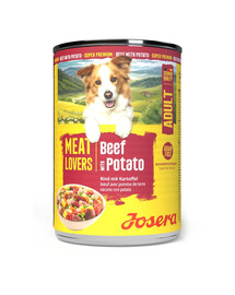 JOSERA Meat Lovers Menu Beef with Potato 400 g wołowina z ziemniakami, mokra karma dla psów