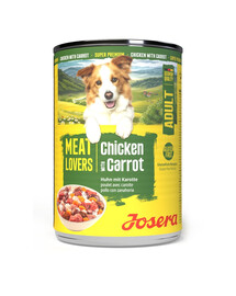 JOSERA Meat Lovers Menu Chicken with Carrot 400 g kurczak z marchewką, mokra karma dla psów