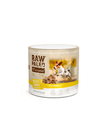 RAW PALEO Olympic Turkey Mini 90g indyk, hipoalergiczny monoproteinowy przysmak treningowy dla psów