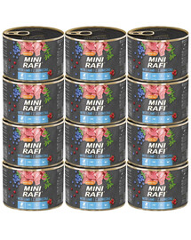 RAFI Mini z jagnięciną 12 x 185g dla psów małych ras