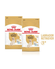 ROYAL CANIN Labrador Retriever Adult 5+ 2x12 kg karma sucha dla dojrzałych psów rasy Labrador retriever, powyżej 5 roku życia