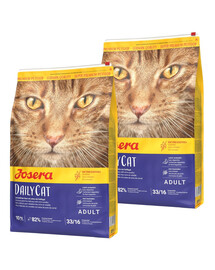 JOSERA Daily Cat 20 kg (2 x 10 kg) bezzbożowa karma dla dorosłych kotów