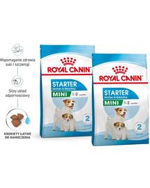 ROYAL CANIN Mini Starter Mother & Babydog 2x8 kg karma sucha dla suk w ciąży i okresie laktacji oraz szczeniąt, od 4 do 8 tygodnia, ras małych