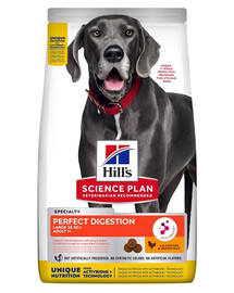 Science Plan Canine Adult Large Perfect Digestion Chicken and Brown Rice 14kg karma na zdrowe trawienie dla dużych psów