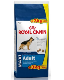 ROYAL CANIN Maxi adult 15 kg + 3 kg bez maksas