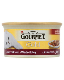 Gourmet Gold vistas un aknu gabaliņi mērcē 85 g