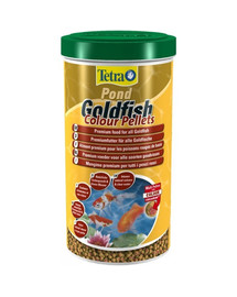 Tetra barība Pond Goldfish Colour Pellets 1 l