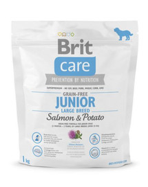 Brit Care Grain-Free Junior Large Breed Salmon & Potato 1 kg