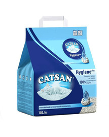 Catsan Hygiene 10 l higiēniski kaķu pakaiši, kas izstrādāti kaķa tīrībai / absorbē smakas, veido gabaliņus - ātri absorbē šķidrumus un smakas