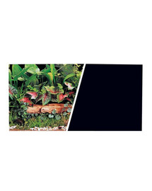 Hagen divpusējs akvārija fons augi/ melns 30 cm x 7,5 m