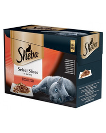 SHEBA Selection in Sauce konservai 12 x 85g