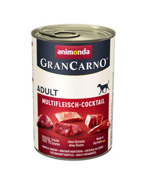 Animonda Grancarno Adult 400 g konservi pieaugušiem suņiem ar dažādu veidu gaļu