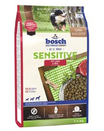 Bosch Sensitive Lamb&Rice ar jēra gaļu un rīsiem 3 kg