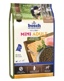Bosch Mini Adult ar mājputnu gaļu un prosu 3 kg