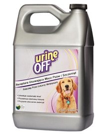 URINE OFF Dog & Puppy Formula šlapimo kvapą ir dėmes naikinanti priemonė 3,78 l