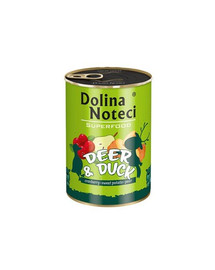 DOLINA NOTECI Premium SuperFood konservai su elniena ir antiena 400 g